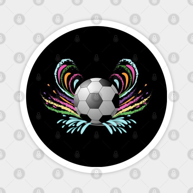 Soccer Ball Magnet by Designoholic